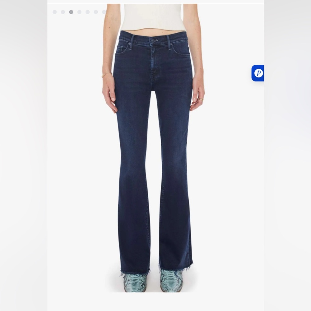 MOTHER Dark Indigo Flare Jeans